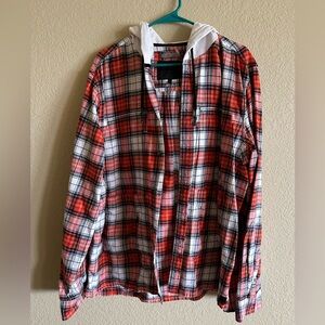 Men’s orange flannel size xl